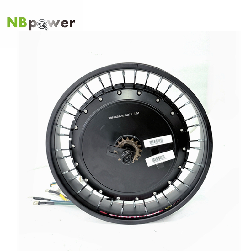 72V 8000W Brushless Hub Motor - NBpower/QS V3 273 40H Motorrad 20/24/26x4.0