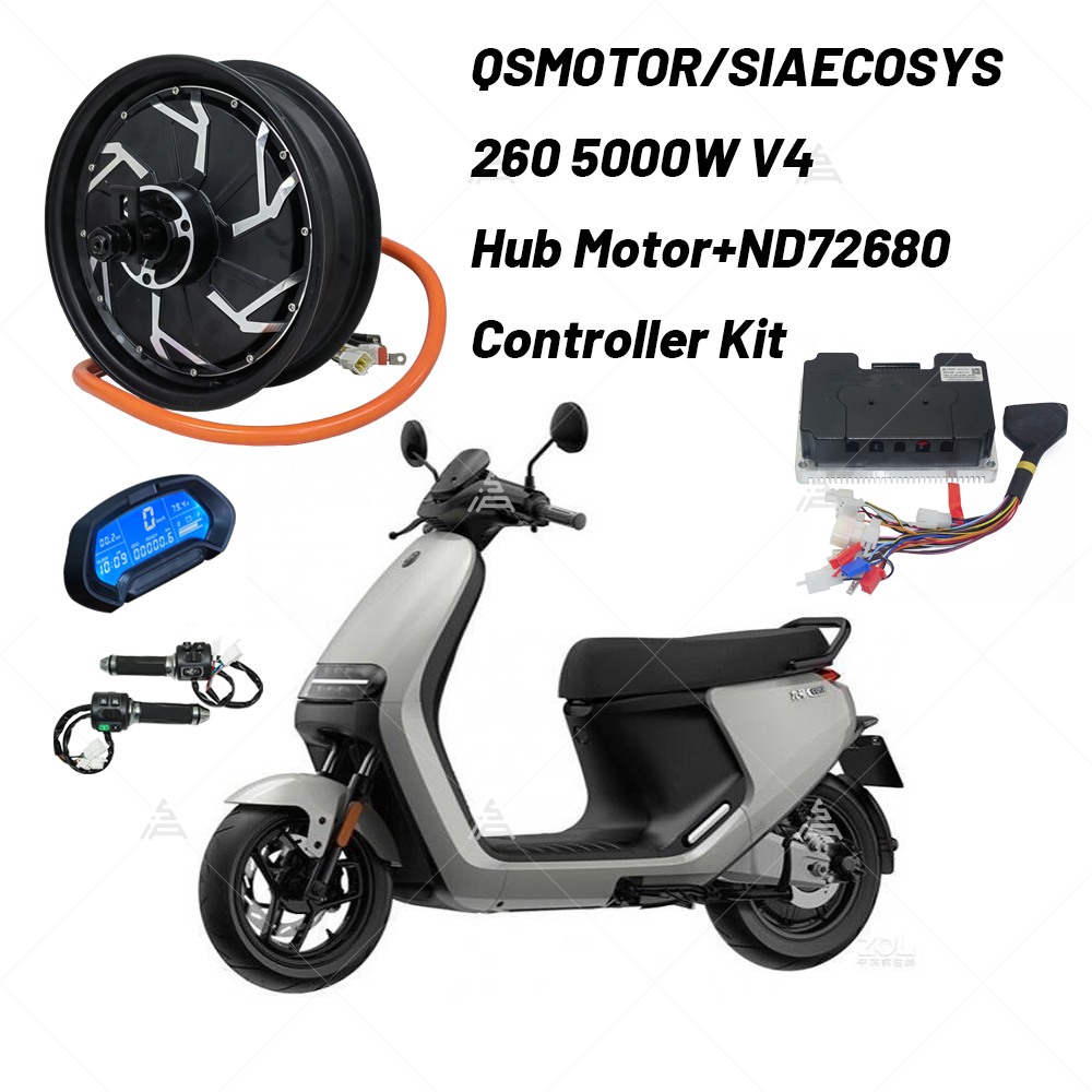 5000W Hub Motor Kit 72V - QS Motor 12*3,5 Zoll 5000W V4
