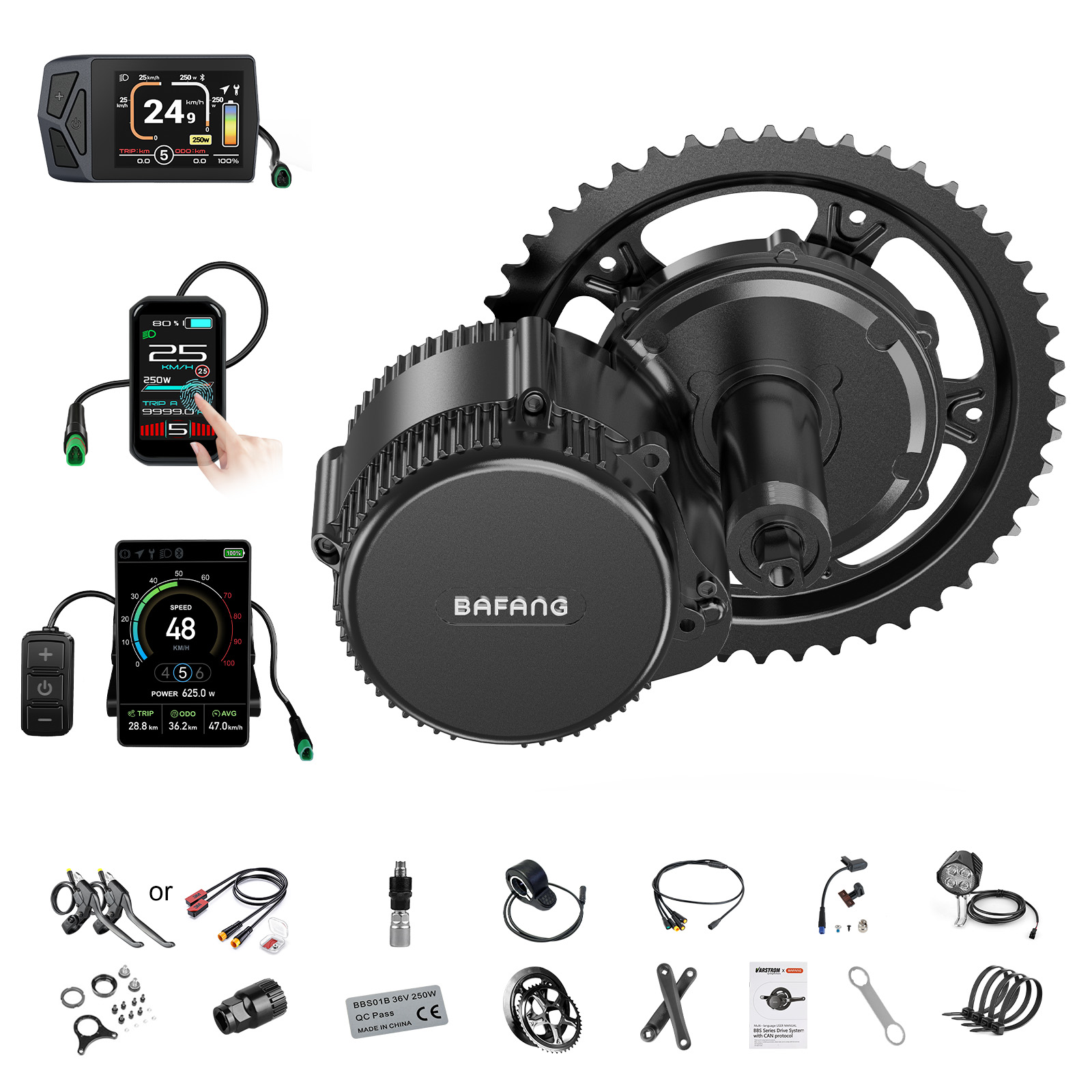 [Lokaler Versand in den USA] B – Central Motor Kit With Torque Sensor 500W Bewertung und Preis