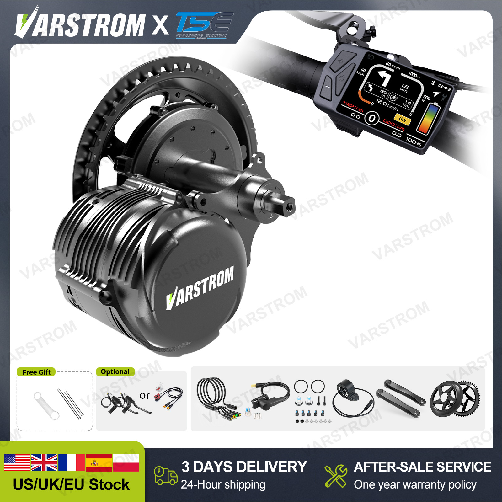 [US 3 Tage schneller Versand]  – Mid Drive Conversion Kit 1000W Bewertung und Preis