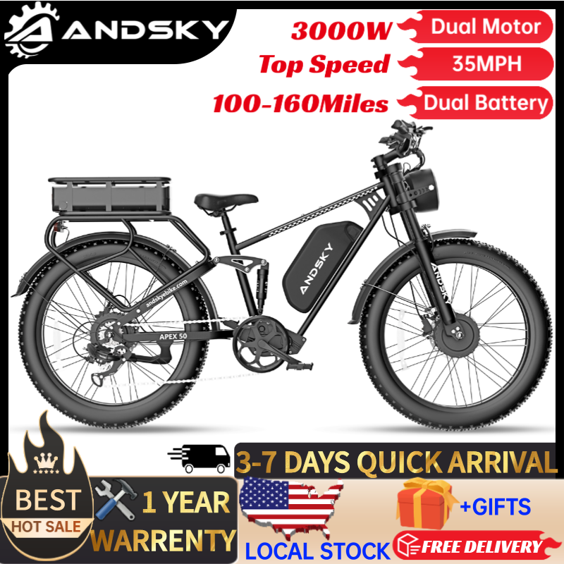 ANDSKY Apex50 AWD Elektrofahrr – 48V 1500W Rear Hub Motor With Battery Bewertung und Preis